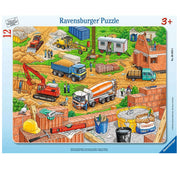 Kinderpuzzle Arbeit auf der Baustelle