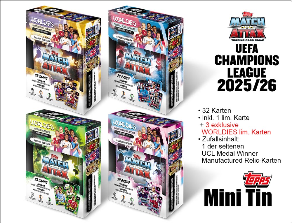 UEFA Champions League Match Attax 2025/2026 TC – MINI TIN