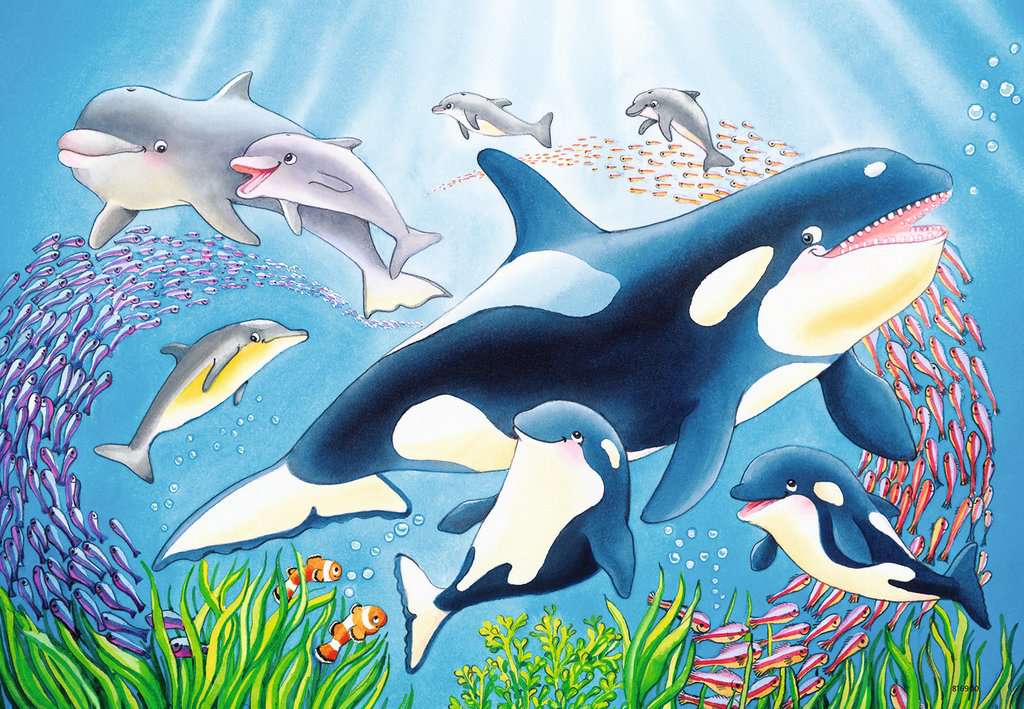 Kinderpuzzle Kunterbunte Unterwasserwelt