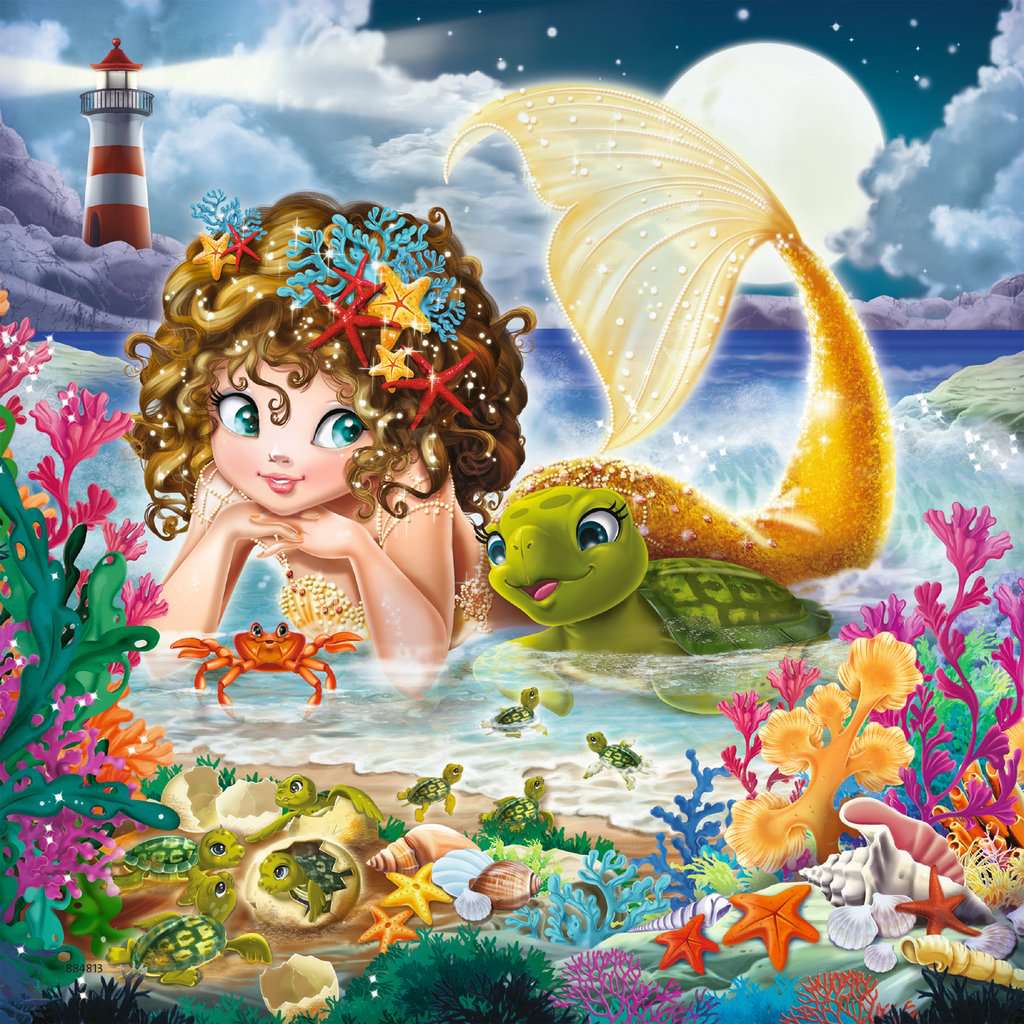 Kinderpuzzle Bezaubernde Meerjungfrauen