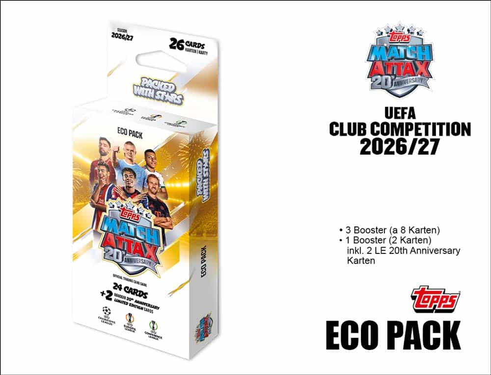 EFA Champions League Club Competition Match Attax 2026/2027 – ECO PACK