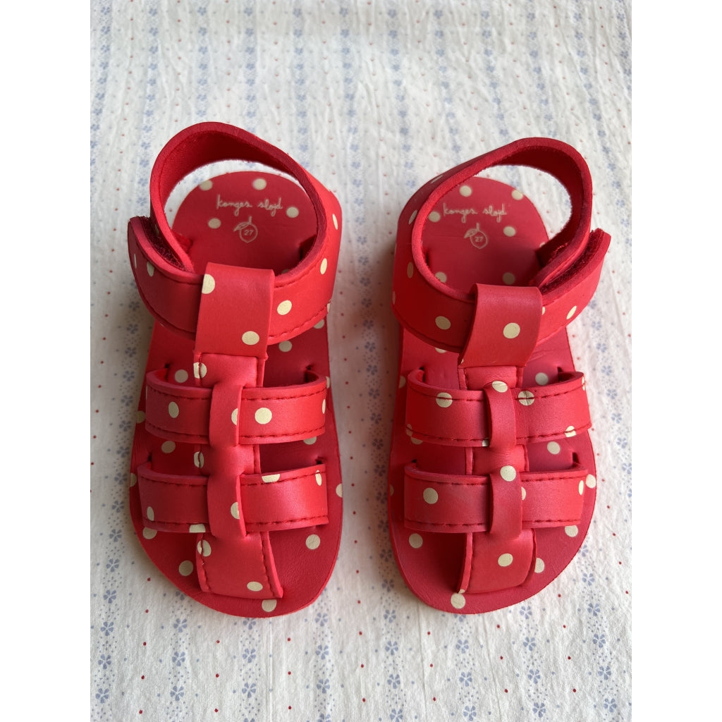 Sandalen extraleicht Rot Punkte