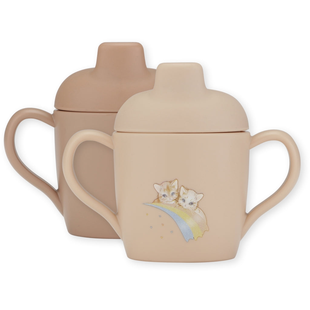 Schnabelbecher Set Regenbogen Kätzchen