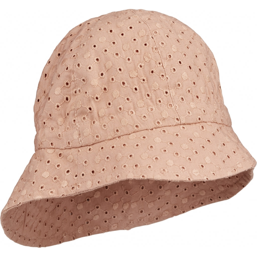 Chapeau de soleil Sunneva brodé, couleur Toscane pâle