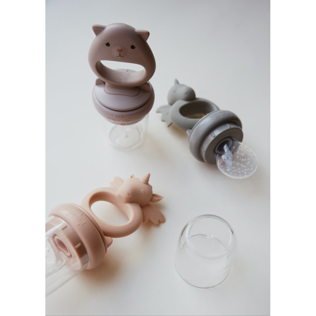 Lot de pailles en silicone Zoe, bleu multicolore