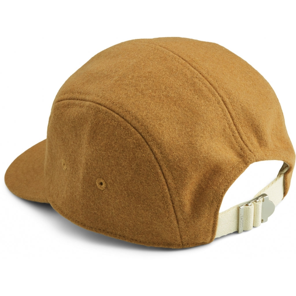 Bonnet Walker en feutre de laine caramel doré