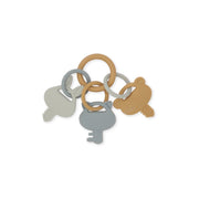 Lot de pailles en silicone Zoe, bleu multicolore