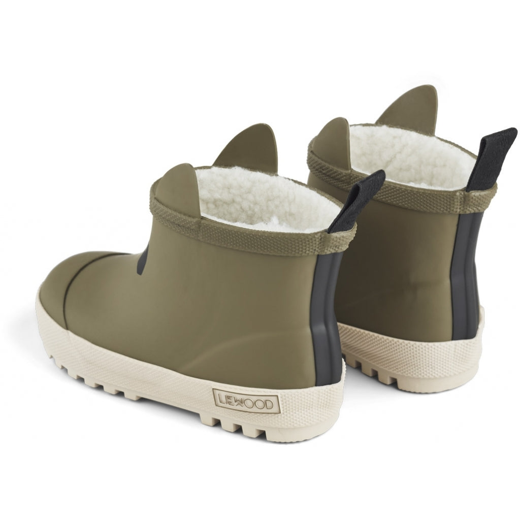 Jesse Gummistiefel gefüttert Khaki - Sandy