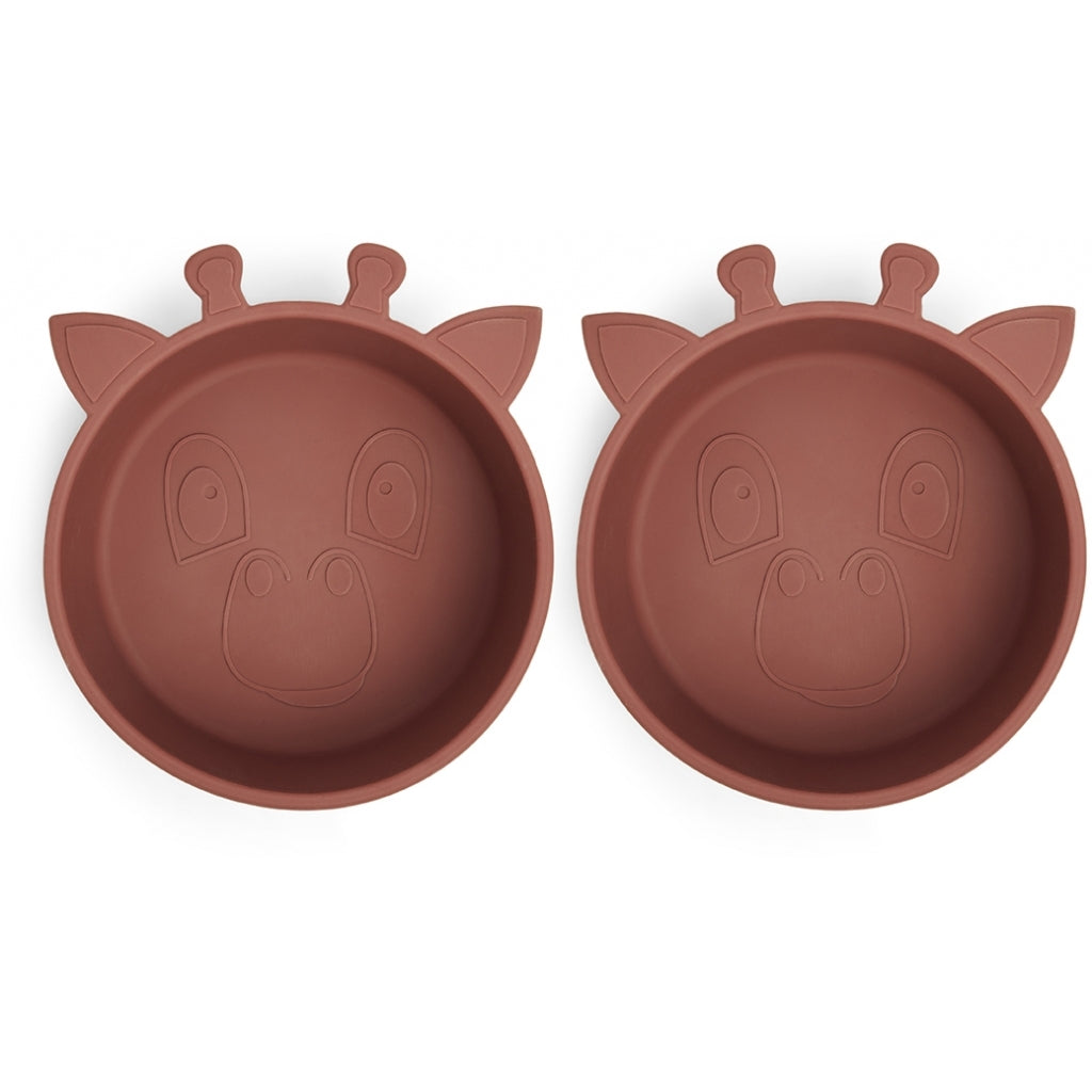Alex Silicone Bol Set Girafe Acajou