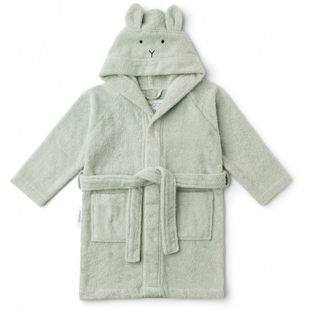 Lily Bathrobe Rabbit Dusty Mint