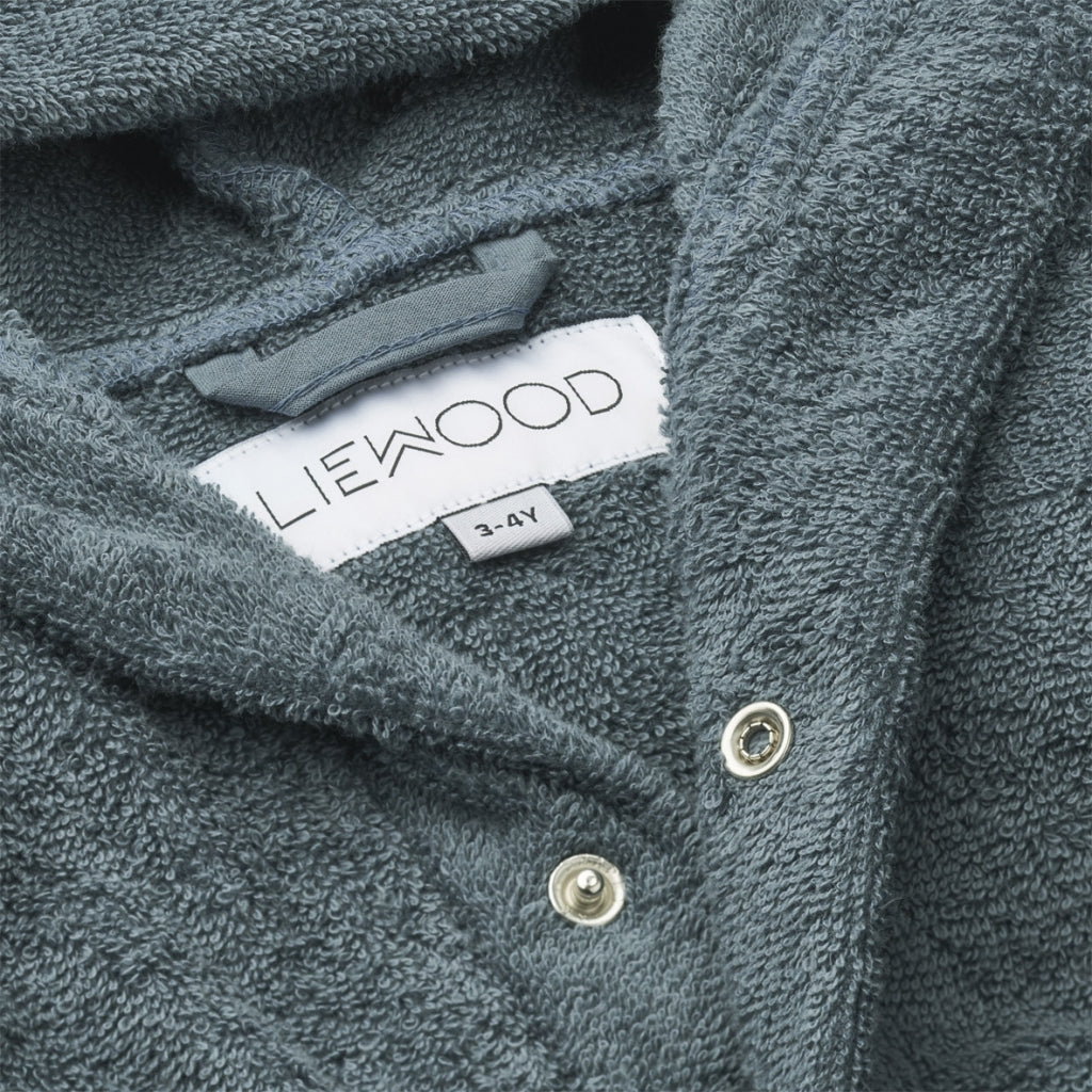 Lily bathrobe Dino Whale Blue