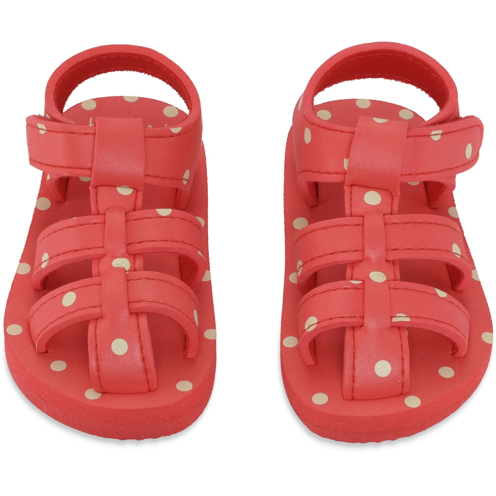 Sandalen extraleicht Rot Punkte