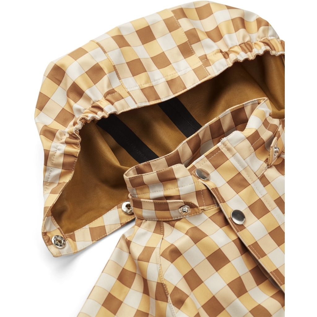 Parker Softshell Regenbekleidungsset Kariert Golden Caramel
