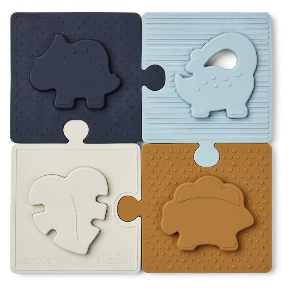 Puzzle de motricité Bodil Dino Bleu Mer Mix