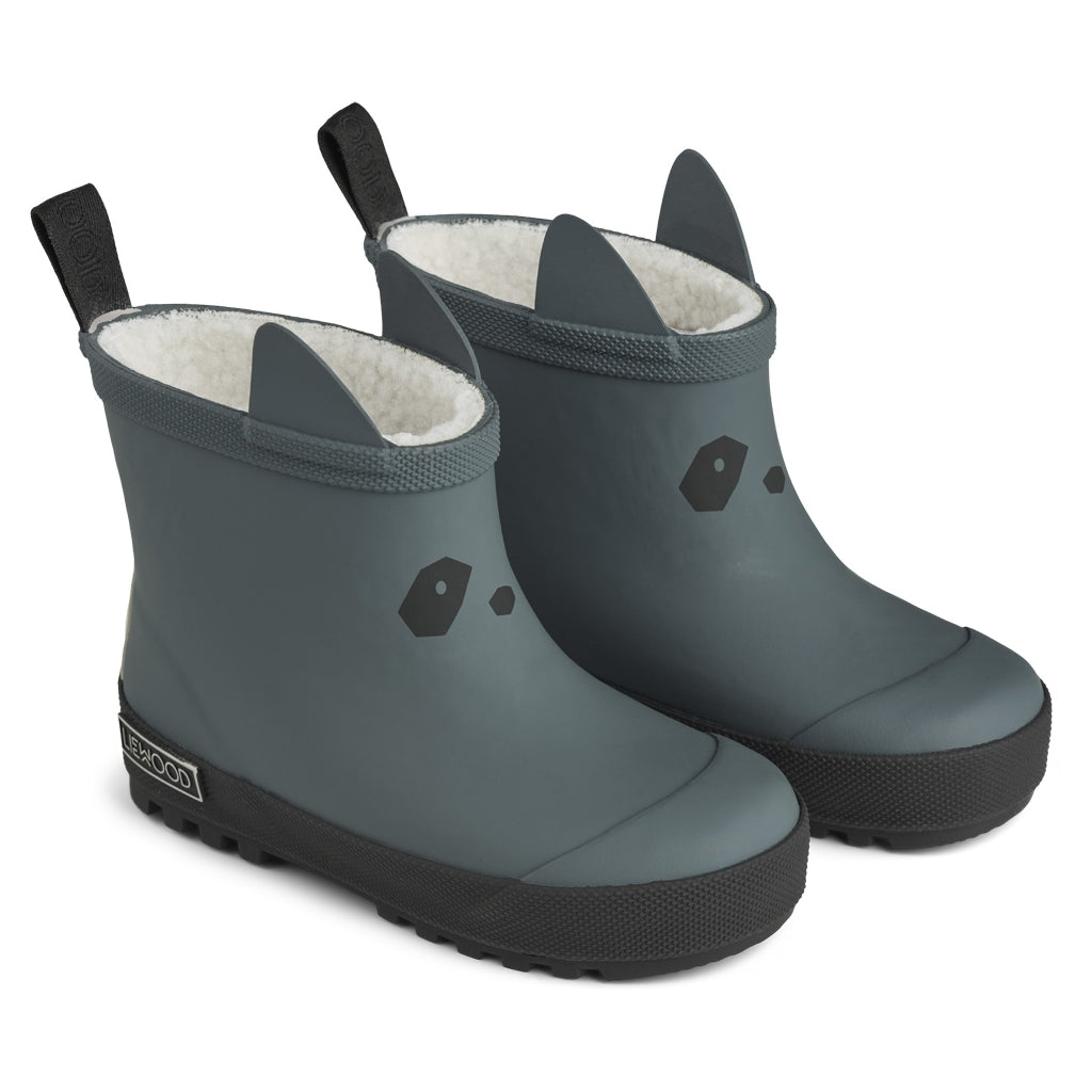 Jesse Gummistiefel gefüttert Blue - Black