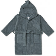 Lily bathrobe Dino Whale Blue