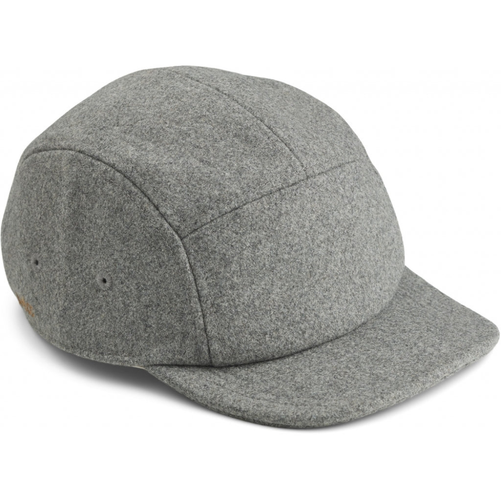 Bonnet Walker en feutre de laine gris chiné