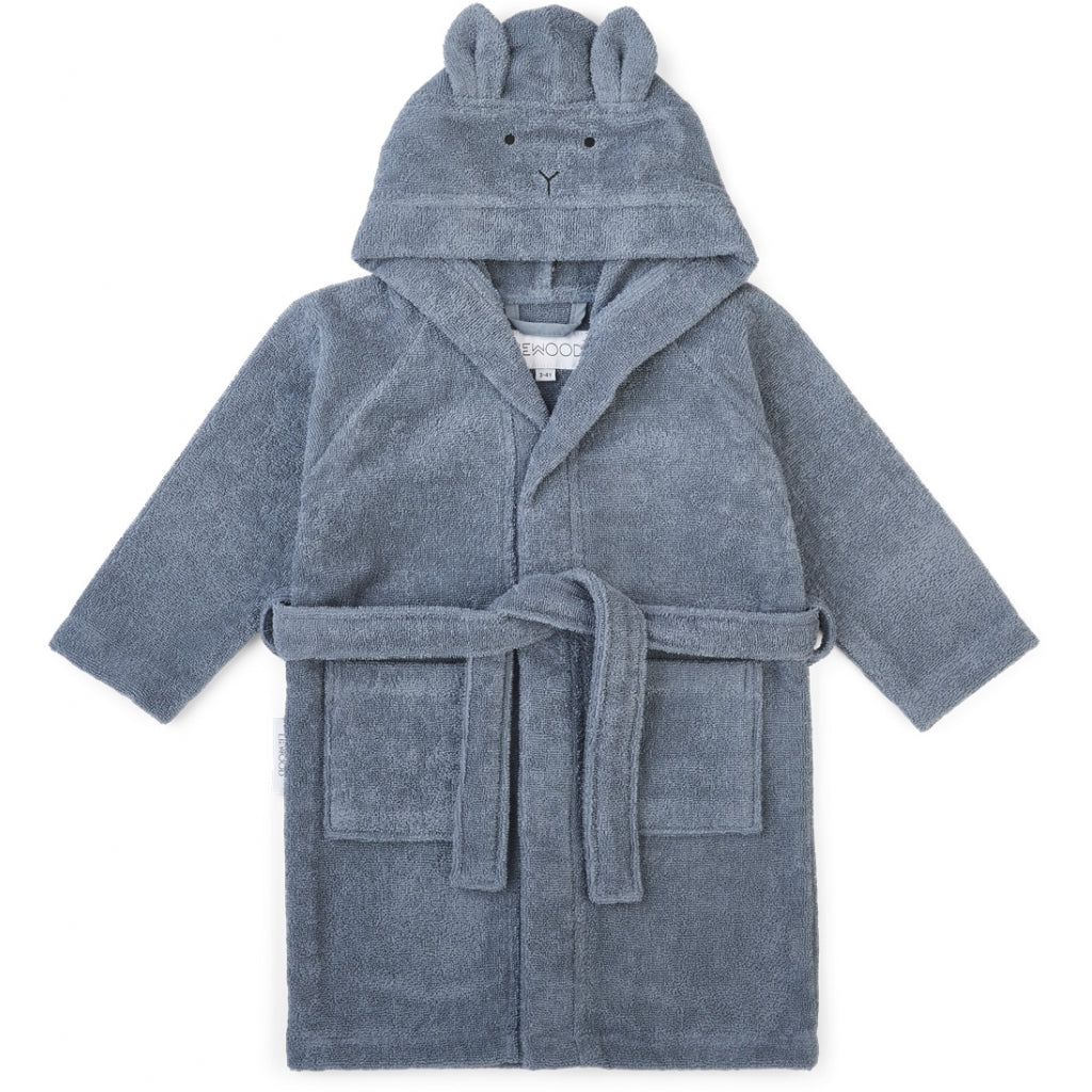 Lily Bademantel Rabbit Blue Wave
