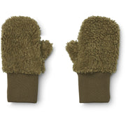 Gants Coy en tissu peluche kaki