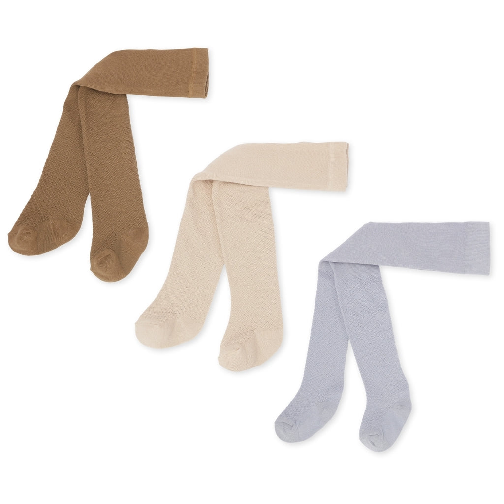 Pointelle Strumpfhosen Set Pearl Blue