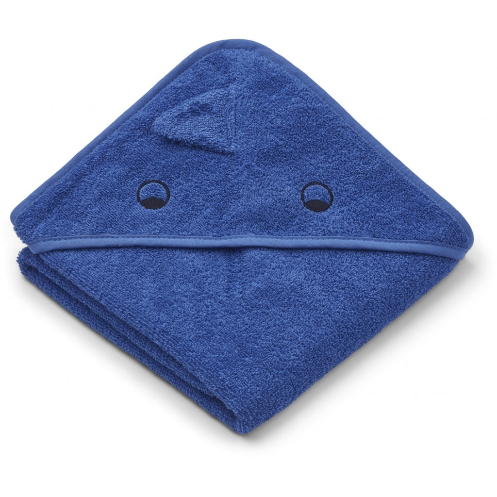 Albert Kapuzen Badetuch Dino Surf Blue (Grösse Baby)