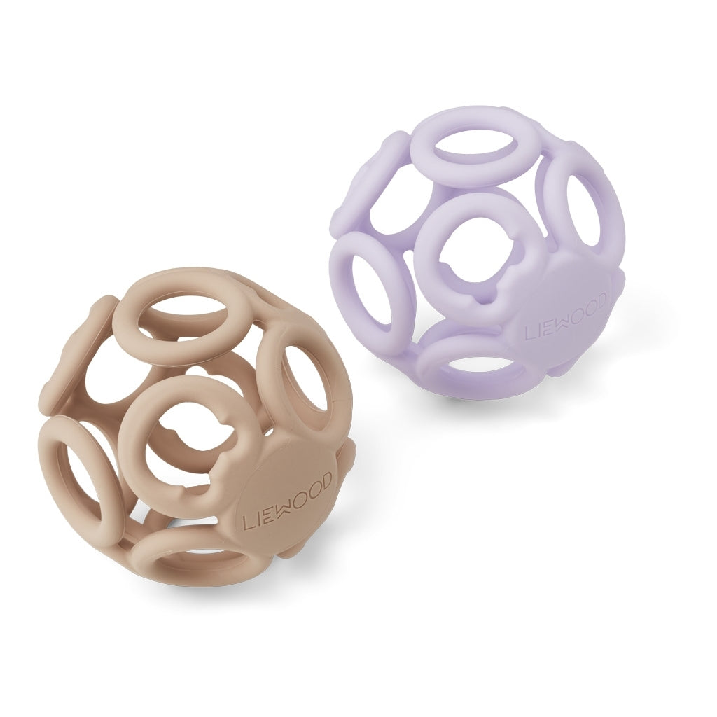 Ensemble de boules de jasmin rose lavande clair