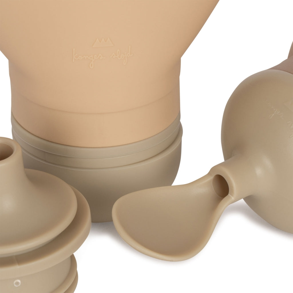 Lot de pailles en silicone Zoe, bleu multicolore