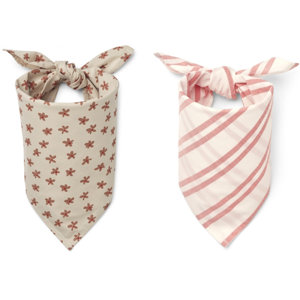 Écharpes bandana balinaises à motif floral - Mélange de coquillages