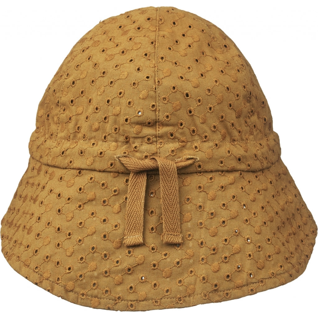 Chapeau de soleil Sunneva brodé caramel