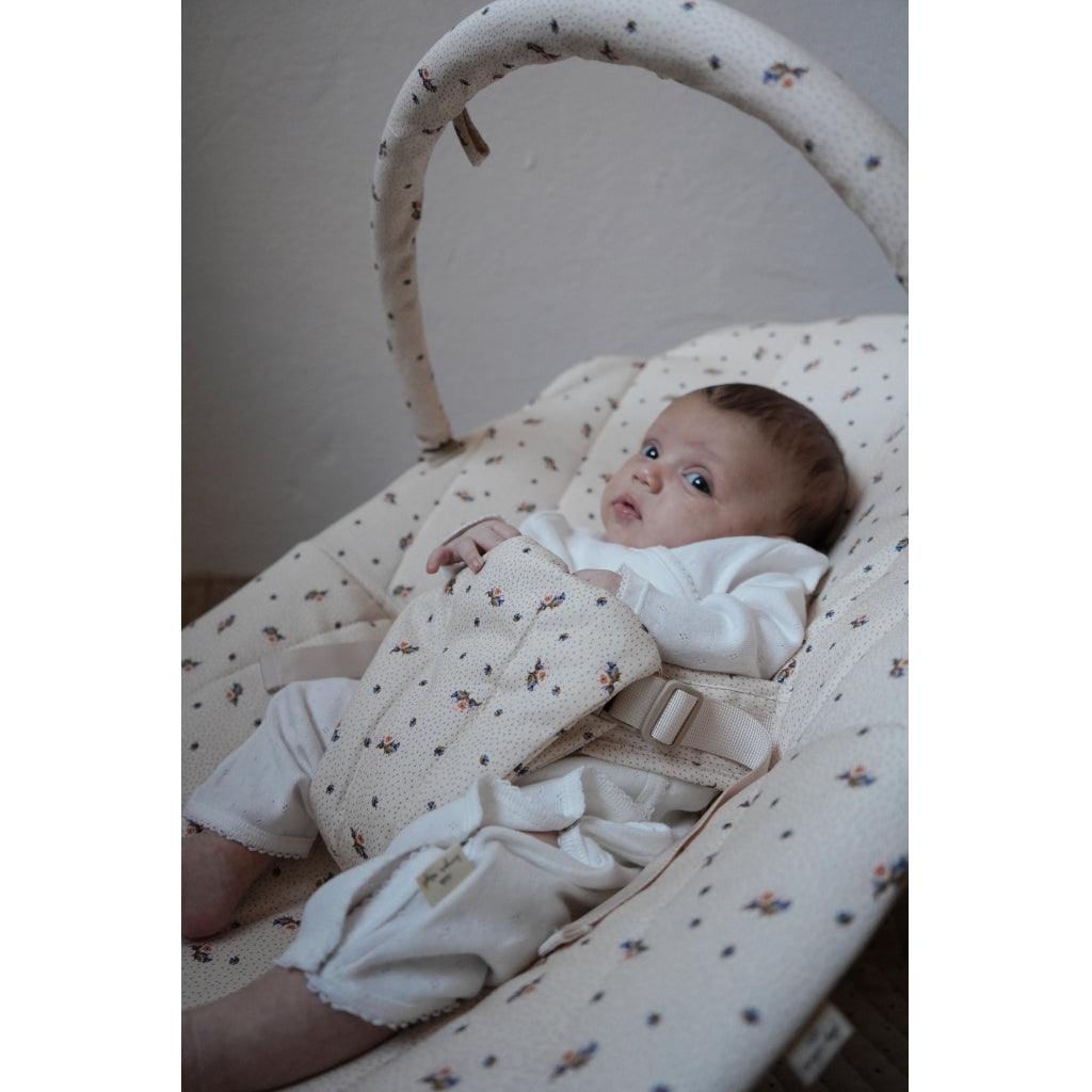Tour de lit bébé gris clair 2 en 1