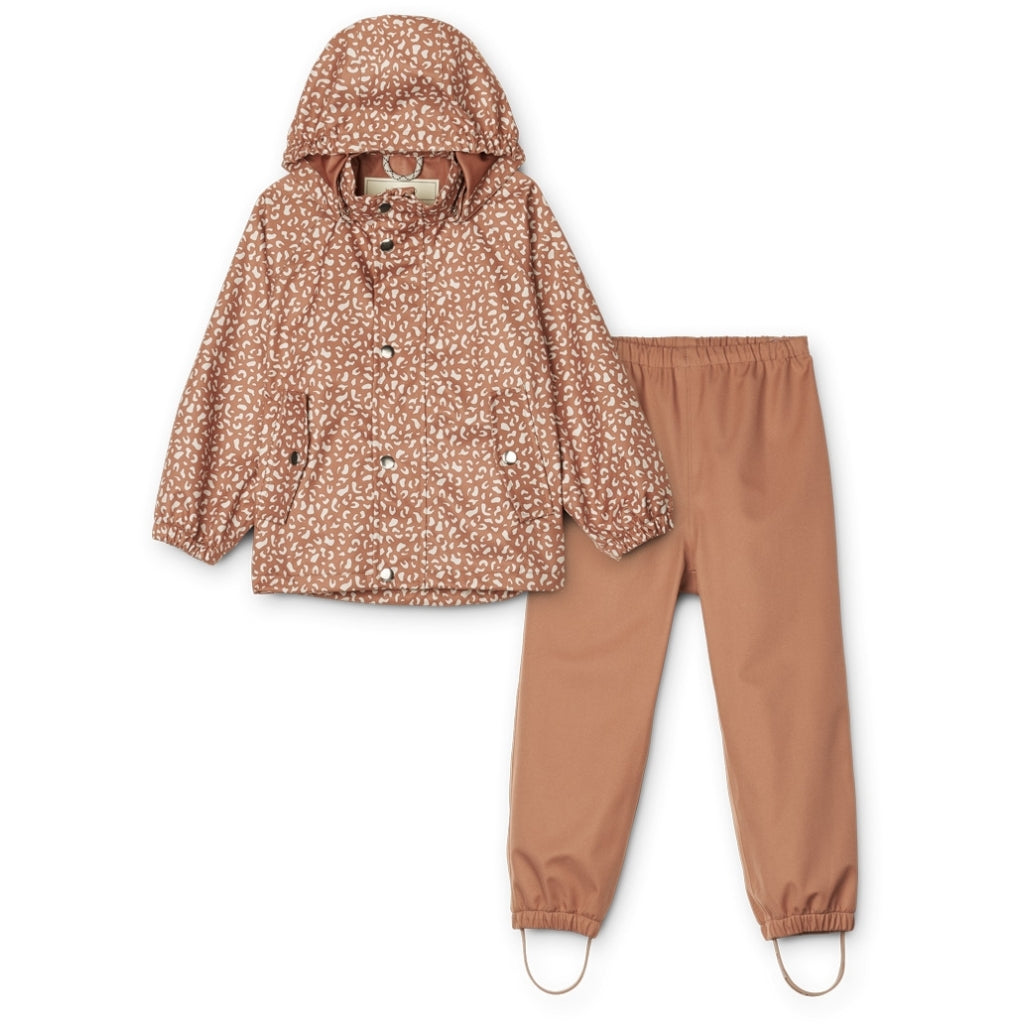 Ensemble imperméable softshell Parker Mini Leo Rose Toscane