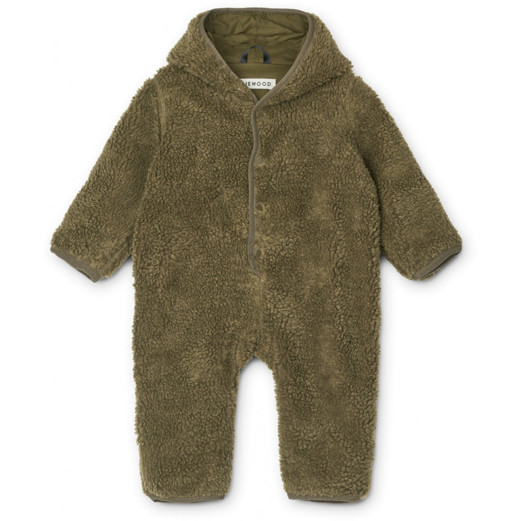 Body bébé en tissu ours kaki