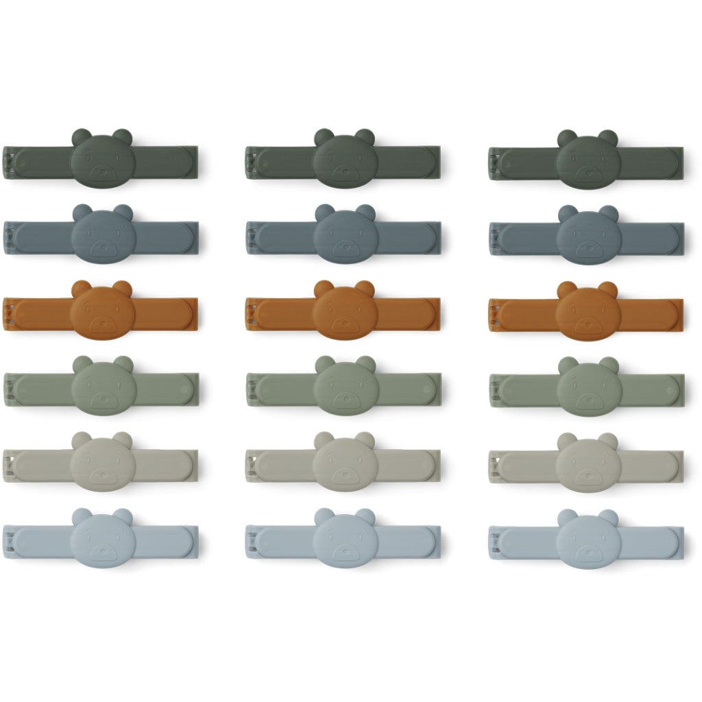 Gonzo Verpackungs- Clips Bär Faune Green Mix