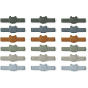 Gonzo Verpackungs- Clips Bär Faune Green Mix