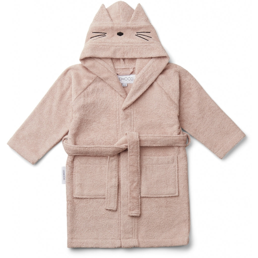 Lily Bathrobe Cat Rose