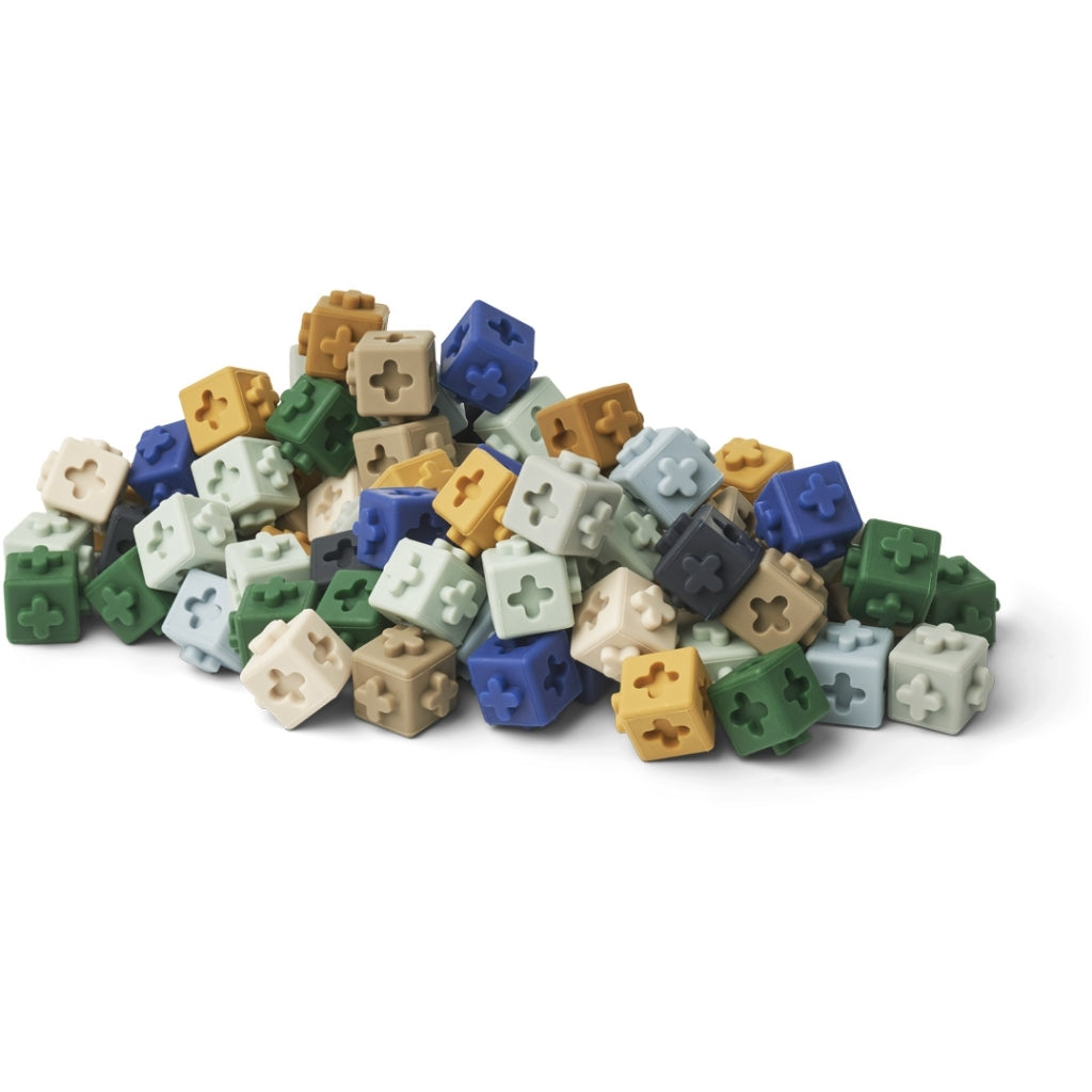 Links Bausteine Navy Mix