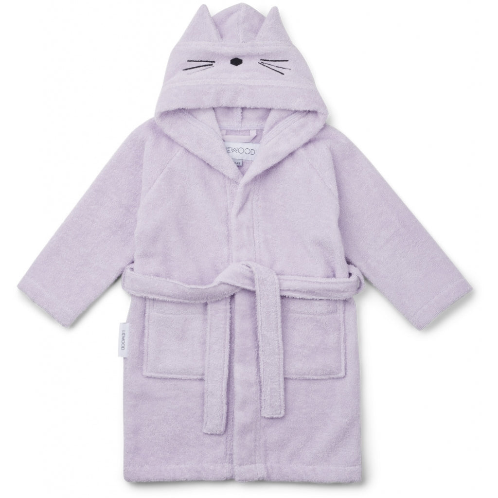 Lily Bathrobe Cat Lavender