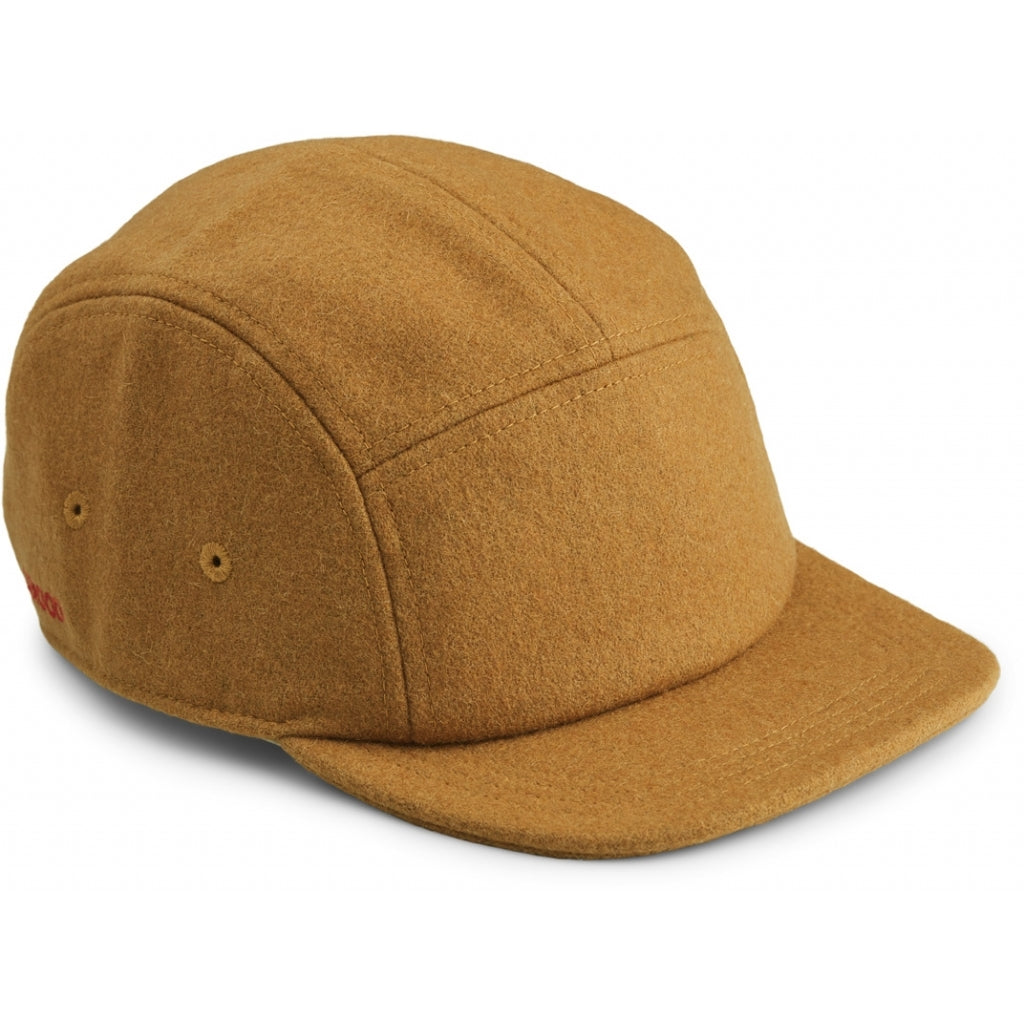 Bonnet Walker en feutre de laine caramel doré