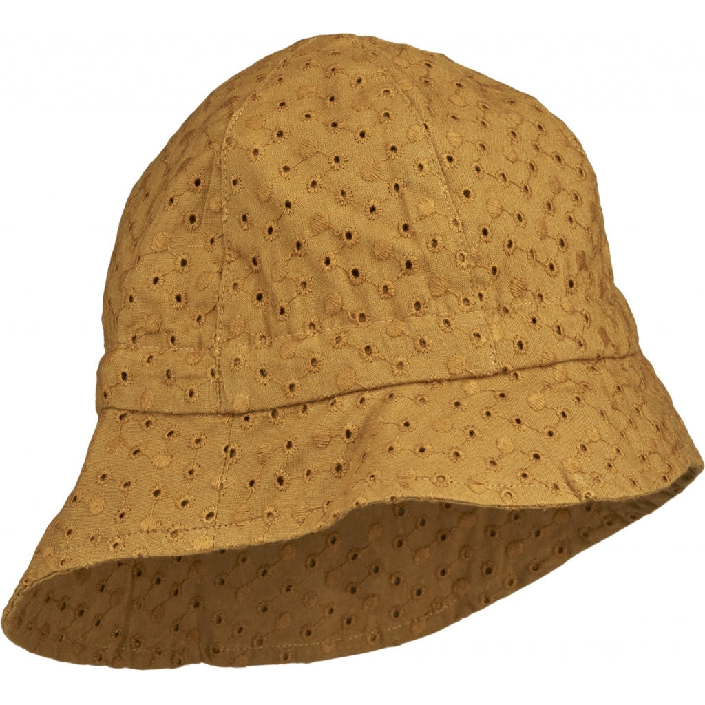 Chapeau de soleil Sunneva brodé caramel