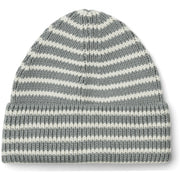 Ezra Beanie Stripes Blue Fog - Cream