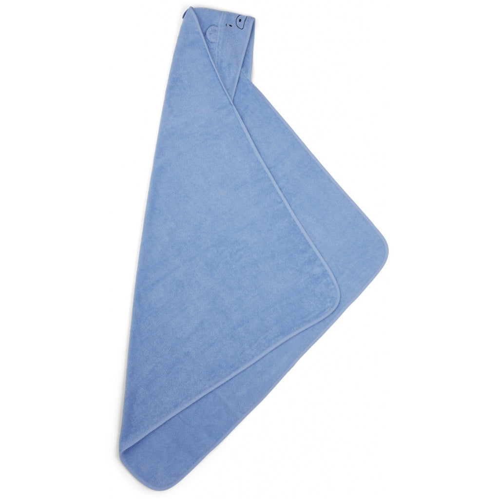 Serviette de bain à capuche Augusta Ours Ciel bleu (Taille enfant)