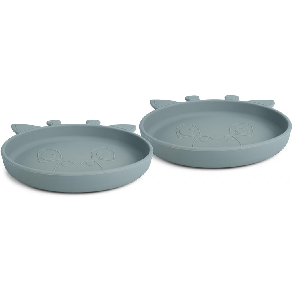 Akila Set d'assiettes en silicone Girafe Lead