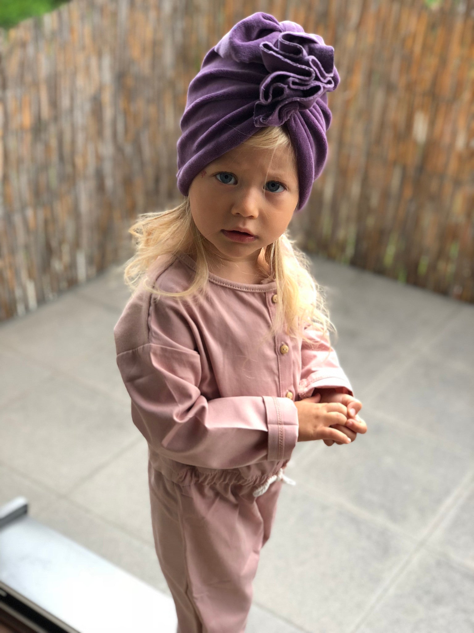 Turban Samt Royal Purple