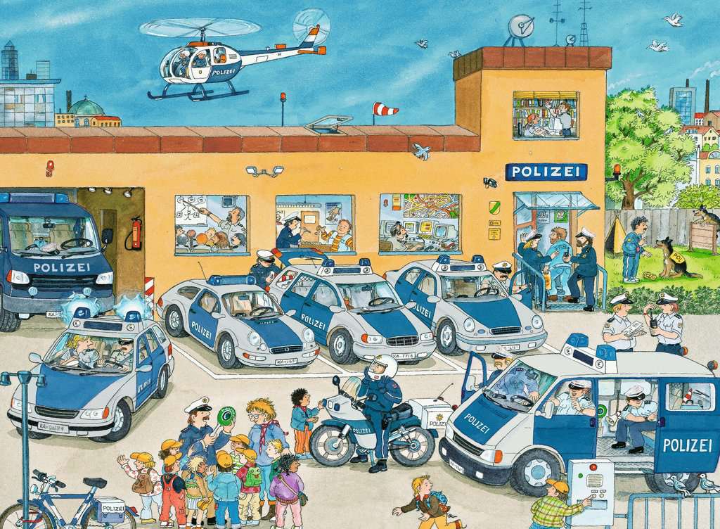 Kinderpuzzle Polizeirevier
