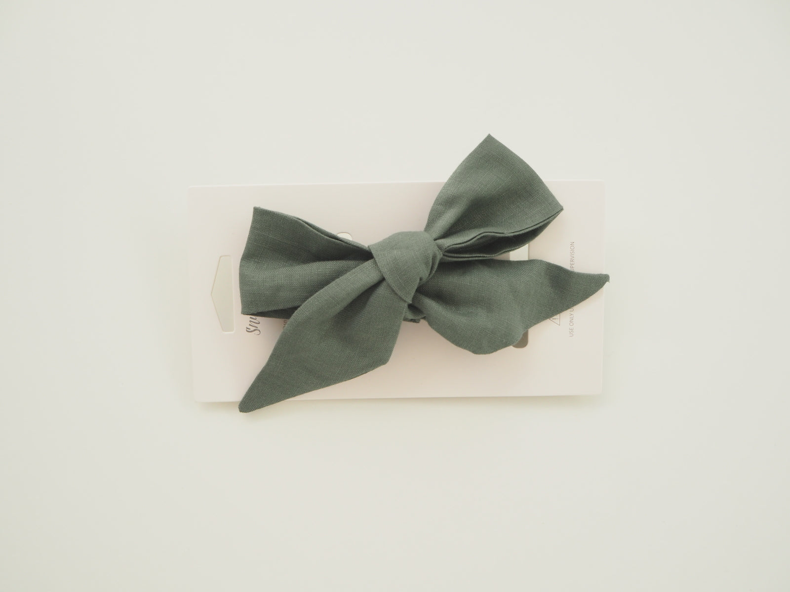 Leinen Stirnband Olive