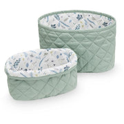 Lot de paniers de rangement Misty Green