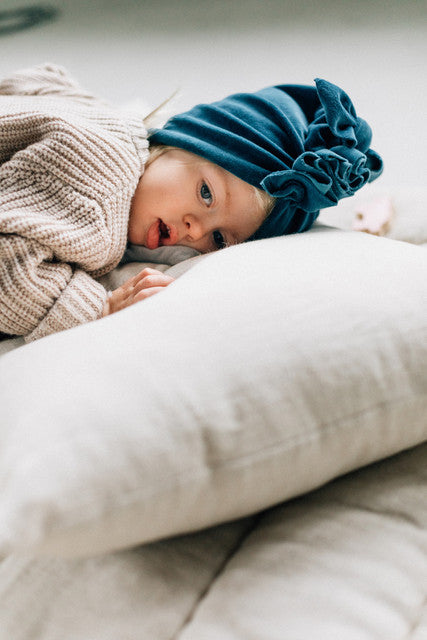 Turban Samt Aqua