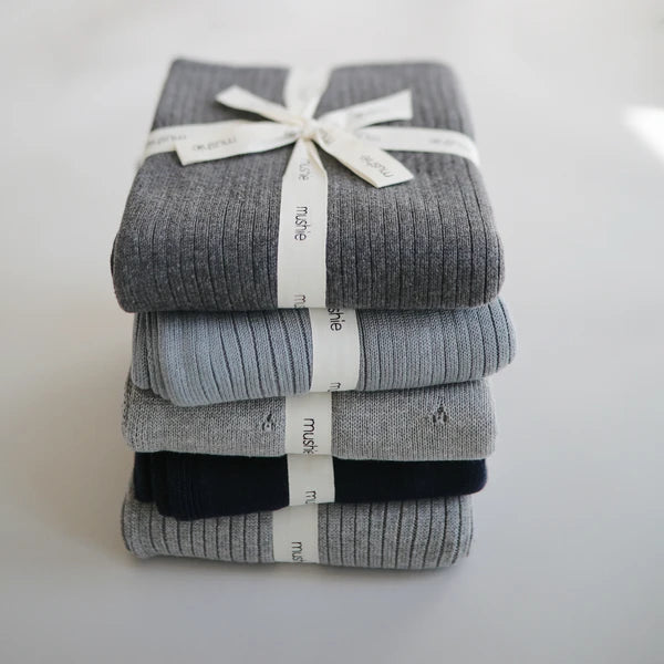 Strickdecke Ripped Grey
