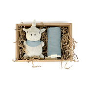 Lot de pailles en silicone Zoe, bleu multicolore