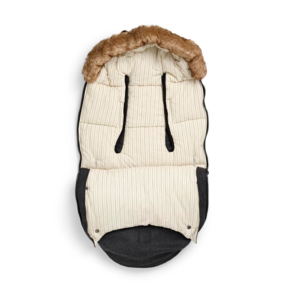 Fusssack Tweed mit Wolle